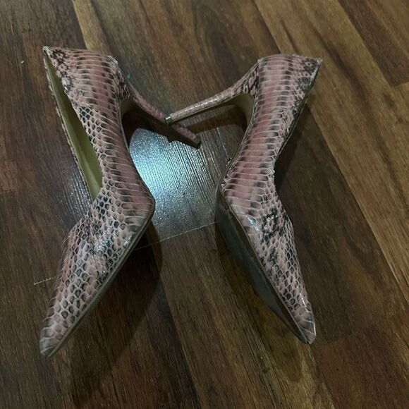 MICHAEL KORS Elegant Pink Snakeskin Stilettos SIZE 7.5 - Picture 3 of 9